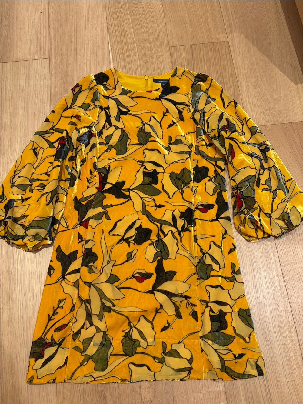 French Connection velvet floral dress